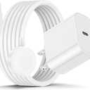 Apple Watch Charger Fast Charging, USB C Magnetic iWatch Fast Charging Cable Cord 6ft and iPhone Type C Wall Charger Block Plug for Apple Watch Series Ultra 2/Ultra/Series 11/10/9/8/7/SE/6/5/4/3/2