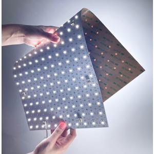 4-Pack LED Backlight Sheet 24V 12W 6000K White, 19.3X9.6 inches Each Unit, Dimmable Flexible LED Panel Sheet for Backlit Translucent Stone/Marble/Onyx/Quartz Countertops Walls