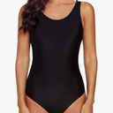 American Trends One Piece Swimsuit Women Criss Cross Back Color Block Print Bathing Suits Athletic Modest Swimwear, Size XL