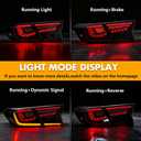Sequential LED Tail Lights for 20182022 Honda Accord 10th Gen/Refresh,CyberScale Style, Startup Animation, Dynamic Turn Signal, Bright Brake & Reverse,Smoked Lens,Plug&Play,Weatherproof