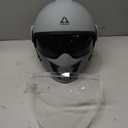 TRIANGLE Full Face Motorcycle Helmets,Off-Road Motocross Helmet for Men & Women,Dual Visor with Internal Tinted Sunshield,Open Face 3/4 Adult Racing Helmet DOT Approved(Gray,XL)