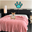 Flannel Dog Blanket, cat Blanket, pet Blanket for Small, Medium and Large Dogs, Soft, Warm and Absorbent