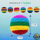 Footbag Sacks Set for Kids & Adults New 2026 Upgraded Knitted Kick Crochet Sack Dirtbag Style Foot Dirth Bags Soft Juggling Balls for Outdoor Indoor Practice Group Bulk - 6 PCS