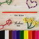 Pipe Cleaners Craft - 1000 Pcs Multi-Colored Chenille Stems, 6mm x 12 Inch Fuzzy Sticks, 10 Assorted Colors for DIY Arts and Craft Projects and Decorations