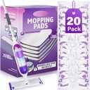 Mop Pads Refills for Swiffer Power Mop: 20 Pcs Wet Dry Disposable Pad for Multi-Surface Floor Cleaning - Mopping Replacement for Tile Hardwood - Sweeping Cloths for Home Kichen