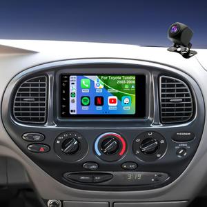 5GWifi Car Radio for Toyota Tundra 2003-2006, 4Runner 2003-2009, Sequoia 2005-2007, RAV4 2001-2005, Hilux FJ Cruiser 7 Inch Touch Screen Setero Upgrade, Wireless Carplay Android Auto GPS Bluetooth FM