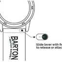 BARTON Leather and Rubber Hybrid Straps with Integrated Quick Release Spring Bars - 316L Stainless Steel - Choose Color - 18mm, 20mm & 22mm Watch Bands (Walnut & Black Buckle)