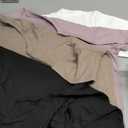 1/5 Pack Women's Short Sleeve Basic T Shirts Tees, Slim Fit Crew Neck Tshirt Summer Tops for Casual Workout Trendy (Large, 2 Black 1 White 1 Pink 1 Khaki)