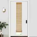 LazBlinds No Tools No Drill Bamboo Roller Shades, Cordless Bamboo Blinds, Light Filtering Roll Up Blinds for Windows, French Door, Porch or Patio, 12'' W x 70'' H, Squirrel