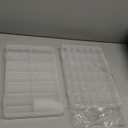 2 Pack 24 Grids Plastic Storage Box Clear Organizing Containers with Adjustable Dividers for Beads, Crafts, Art DIY, Jewelry, Screws, Pins, Thread, Fishing Gear, Small Items