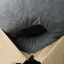 Pregnancy Pillows for Sleeping, 45.3 Inch Pregnancy Massage Pillow Full Body Pillow with Removable Cover - Support for Back, Legs, Belly, HIPS for Pregnant Women (Dark Grey)