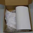 White Linen Small Drum Lampshade, 8.66" Top x 8.66" Bottom x 7.87" High Lamp Shade, Lamp Shade Replacement for Table and Floor Lamps, Pendant LightHandcrafted LampshadeEasy Assembly