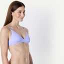 Amazon Essentials Womens Light-Support Classic Bikini Swimsuit Top (Medium, Lavender)