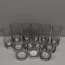 Tiawudi 12 Pack Plastic cups, Clear Tumblers, 6 each: 12 ounce and 16 ounce Water Drinking Cups, Reusable Drinking Glasses Set