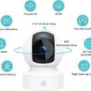 Kasa Smart Kasa 2K QHD Security Camera Pan/Tilt, Starlight Sensor for Color Night Vision,Motion Detection for Baby & Pet Monitor, SD/Cloud Storage,Works with Alexa & Google,Free Expert Support(KC410S) (White)