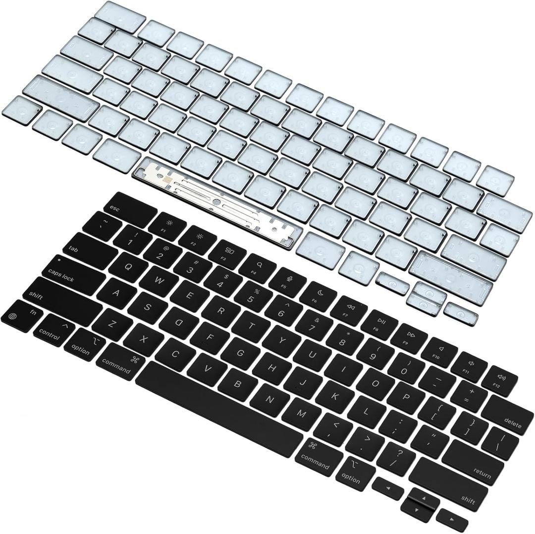 HAWSON US A2442 A2485 Keycaps Keys Replacement for MacBook Pro M1 M2 M3 M4 Pro Max 13" A3240, 14" A2442/A2779/A2918/A2992/A3112/A3401/A3185, 15" A3241, 16" A2485/A2780/A2991/A3403/A3186 2021-2025
