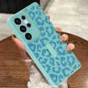 MOWIME Magnetic for Samsung Galaxy S25 Ultra Case with Finger Strap, Compatible with Magsafe, Cheetah Print Pattern Women Girls, Slim Shockproof Soft TPU Case for Galaxy S25 Ultra 6.9 Inch, Green