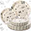 Havawish 60 Pcs Western Paper Plates Cowboy Party Plates Rodeo Bachelorette Decorations Ranch Birthday Disposable Dinner Tableware Set for Cowboy Western Themed Birthday Supplies