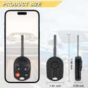Vurkcy Key Fob Replacement for 2012-2019 Ford Focus/ 13-19 Escape C-Max/ 15-18 Fiesta/ 14-20 Transit Car Keyless Entry Remote Control, OUCD6000022, 4 Btn, 2Pcs