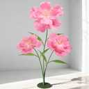 Giant Artificial Paper Flowers for Decoration 5.6 Ft, Waterproof Large Fake Flowers for Wedding Floral Garden Baby Shower Decorations Birthday Party Shop Window Display Photography Props, Pink