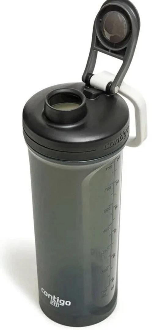 Contigo Fit 2.0 Leak-Proof Shake & Go Mixer Bottle 28oz Sake Black