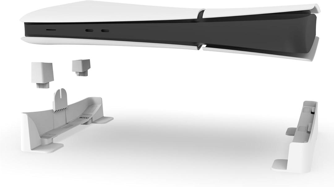 Horizontal Stand for PS5 Slim/PS5 Pro, Base Stand Accessories for PlayStation 5 Disc & Digital Editions (NOT for Original Version)