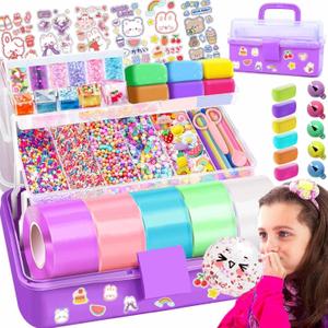 Jimcii Nano Tape Bubble Kit with Purple Box, Squishy Making Maker Kit, Birthday Gifts Toys for 4 5 6 7 8 9 10 11 12 Year Old Girls Girl, Kids Toys for Girls 4-6 6-8 7-8 8-10 10-12