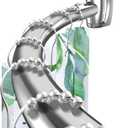 Haryaers Silver Curved Shower Curtain Rod 43-78 in Adjustable Bowed Shower Rods Rounded Shower Curtain Rod Bathroom, Bathtub, Stall Rust Proof, Premium Stainless Steel Need to Drill