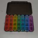 Odaro Weekly Pill Organizer 4 Times a Day, BPA Free Daily Pill Box 7 Day, Large Travel Pill Case with 28 Compartment to Hold Medicine, Vitamin and Supplement