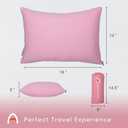 ACCURATEX Camping Pillow for Woman-100% Cotton Breathable Cover,Shredded Memory Foam Compressible Travel Pillow,Camping&Travel Accessories-Small Backpacking Pillow Camping Essentials for Sleeping,Gift