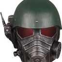 Ranger Helmet Fall Power Armor Helmet Cosplay Deluxe Halloween Mask Collectible Prop (Black)