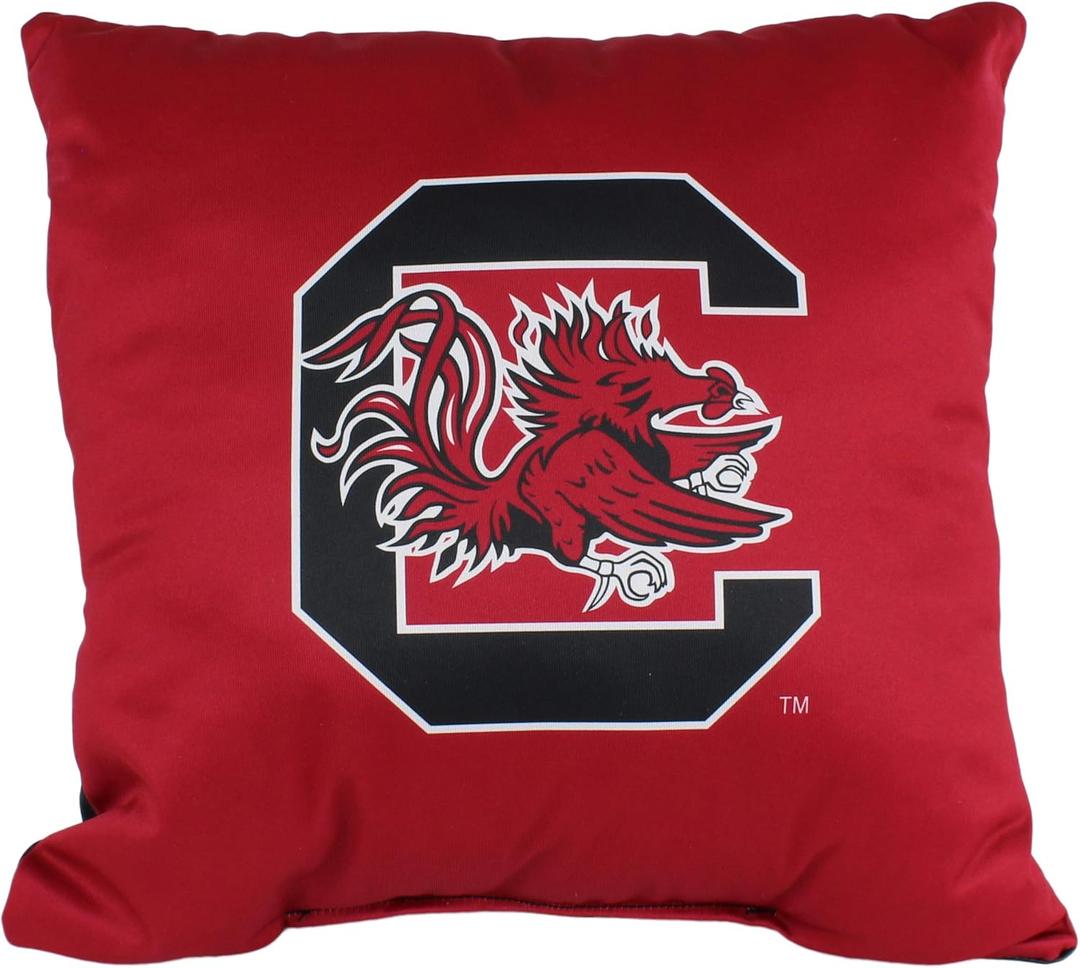 College Covers Everything Comfy South Carolina Gamecocks 16" Decorative Pillow Reversible 2 Unique Sides