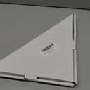 WELLUP Brushed Nickel 10’’ Corner Shower Shelf Bathroom Shower Shelves, 2 Pack Triangular 304 Stainless Steel Shower Corner Shelf for Tiled Walls, No Drilling