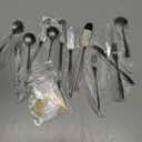 Patelai Cheese Butter Spreader Knives Set Charcuterie Accessories Stainless Steel Spreader Knives Charcuterie Boards Utensils Mini Serving Tongs Spoons and Forks for Appetizers Pastry, (Black)