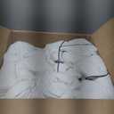 Pacific Coast Goose Feather Down Comforters Twin Size, 100% Cotton Extra Fluffy White Duvet Insert, Soft, Breathable, All Season Hotel Luxury Bedding Comforters, 8 Corner & Center Loops (68"x90")