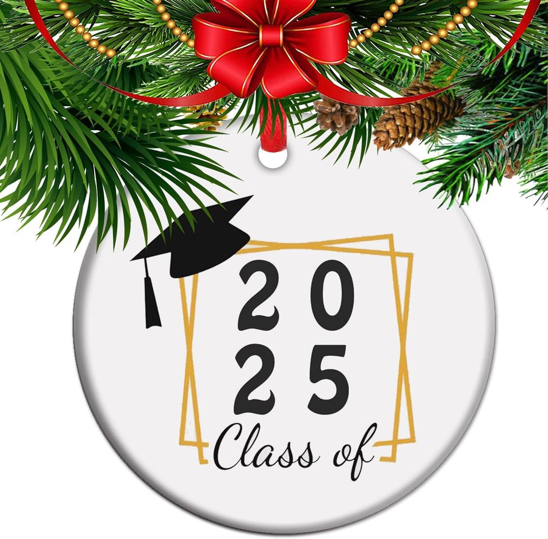 Graduation Ornament, Class of 2025 Graduated Gift, Keepsake for Graduating, Masters Degree Gifts (C10)