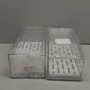 Diskary Fridge Organizer, Stackable Refrigerator Organizer Bins, Reusable Food Storage Containers, Fridge Drawer Organizer in Home Kitchen, Barbecue Shop, Restaurant, BPA-Free (2 Drawers, Medium)