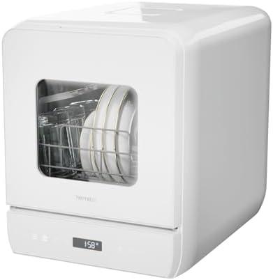 Hermitlux Countertop Dishwasher, 6 Wash Programs Slim Size Portable Dishwasher