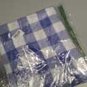 Hiasan Royal Blue Checkered Tablecloth Rectangle - Wrinkle Resistant, Stain Resistant and Waterproof Gingham Table Cloth for Kitchen, Dining and Picnic, 60 x 120 Inch