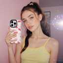 ChiCsFleur for iPhone 13 / iPhone 14 Case, TPU Phone case with Camera Protection for Women Girls Teens - Red Cherry Pink Artsy Coquette Bow Heart Clear Fruit Sorority Aesthetic Unique