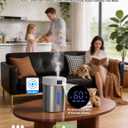 Humidifiers for Bedroom Large Room Baby, 4L Ultrasonic Cool Mist Humidifier, 304 Stainless Steel humidifiers, Auto Humidity Control, Humidity Display, Night Light, Quiet,Timer,Aromatherapy