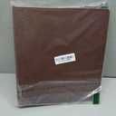 Vintage Brown PU Leather 3 Ring Binder 2-Inch Spine Letter Size Paper (8.5" x 11"), Built-in 2 Pockets, Professional Binder Organizer Planner, Holds 300 Sheets