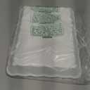 Plasticpro Plastic Serving Trays - Serving Platters Rectangle 9X13 Disposable Party Dish 4 White