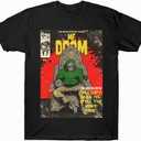 MF Doom Shirt Poster Tshirt Men Women Kids Soft Short Sleeve t Shirt Black 2XL