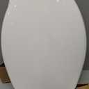 Bemis 7300SLEC Slow Close Toilet Seat, Easy Clean Hinges and Durable Plastic Seat, Made in USA, Elongated, White
