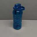 AQUAFIT 64 oz Water Bottle with Time Marker - 2in1 Straw & Chug Lid - BPA Free Big Water Bottle with Straw - Gym Water Bottle with Strap - Water Jug (64 Ounces, Aqua)