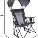 GCI Outdoor Sunshade Rocker Outdoor Rocking Chair with Canopy