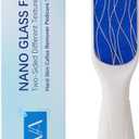 Nano Glass Foot File, Double-Sided Foot Callus Remover Feet Scrubber Hard & Dead Skin Hygienic Pedicure Tool in Shower Heel Scraper for Cracked Heels Smooth Feet Care Lima para Los pies (White)