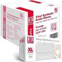 Jointown Basic Medical Clear Vinyl Exam Gloves - Latex-Free & Powder-Free - VGPF-3004 (Case of 1,000), Xtra Large