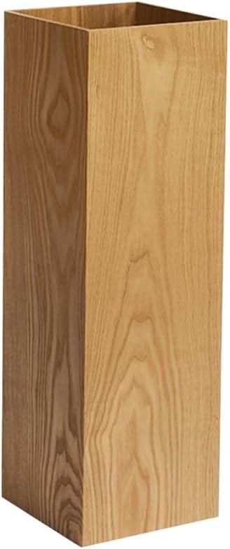 DOITOOL Wooden Umbrella Bucket Stand for Entryway Indoor Use 19.68X6.29X6.29In Compact Umbrella Storage Holder for Home Office with Open Design for Quick Drying